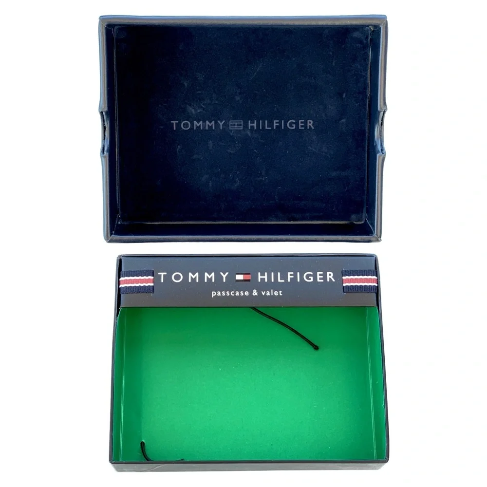 Tommy Hilfiger Navy Wallet Leather Gift Box ~ No Wallet